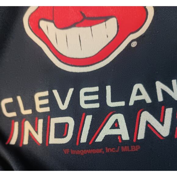 CLEVELAND INDIANS spell out logo VTG 90's tee shirt 2XL Sport TEk Genuine Merch. - Picture 8 of 9